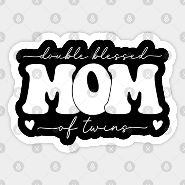 Double Blessed Mom Of Twins Sticker by GreenCraft